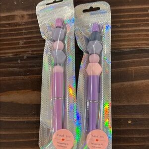 Purple and Pink Beaded Pens